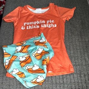 Pumpkin pie Boutique set size 4t never worn!